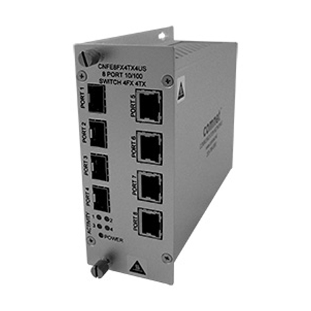 CNFE8FX8US Comnet Unmanaged Switch, 8 Port, 100Mbps, 8 Fiber, SFP Sold Seperately