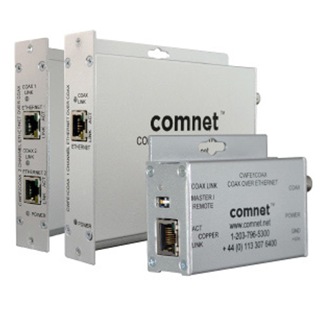 CWFE1COAX-M Comnet Small Size 10/100Mbps Media Converter, Commercial Grade Ethernet to COAX