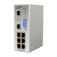 CWFE8MS-DIN Comnet Industrial Grade Managed Ethernet Switch with (8) 10/100TX Ports