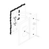 Show product details for CWP59ACTWX Vanco Wall Plate Phone / Coax / Electrical 4C White