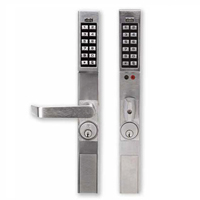 DL1200-10B1 Alarm Lock Narrow Style Lock - Lever set for Adams Rite 4500, 4700, & 4900 Series Deadlatch - Duronodic Finish