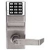 Show product details for DL2700IC-10B-S Alarm Lock Standalone Pushbutton Cylindrical Lock - Lever Trim - Duronodic Finish - Schlage