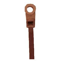 DTMP6 L.H. Dottie 8" Air Handling Cable Ties w/ Mounting Hole - Plenum - Burgundy - (Pack of 100)