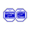 Show product details for DY-102 Maxwell Alarm Warning decal: 4" x 4" (outside mount)