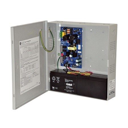 EFLOW3NL Altronix 1 Channel 2Amp 24VDC or 2Amp 12VDC Power Supply in UL Listed NEMA 1 Indoor 13 W x 13.5 H x 3.25 D Steel Electrical Enclosure