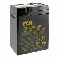 ELK-0650 ELK Rechargeable Sealed Lead Acid Battery 6 Volts/5Ah