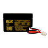 ELK-1208J2 ELK Rechargeable Sealed Lead Acid Battery 12 Volts/0.8Ah - J2 Terminals
