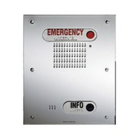 ETP-400DV-OP3 Talk-A-Phone ADA Compliant Hands-Free Indoor/Outdoor Flush Mounted 2-Button "EMERGENCY" & "INFO" Phone with Voice Location Identifier