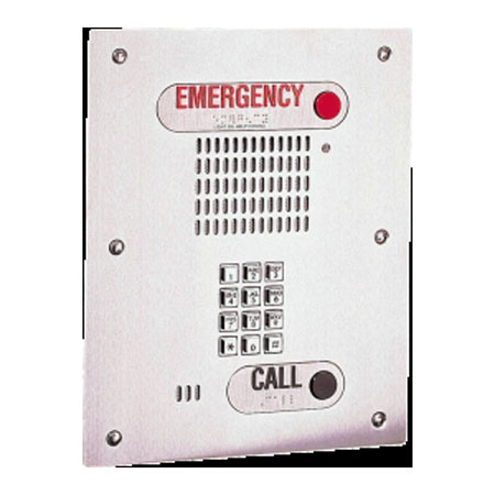 ETP-400K-OP3 Talk-A-Phone ADA Compliant Hands-Free Indoor/Outdoor Keypad Emergency Phone Flush Mounted with Built-in Color Camera