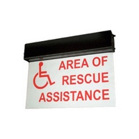 ETP-SIGN-LDR Talk-A-Phone Deluxe Lighted Area of Refuge Sign with Battery Back-up
