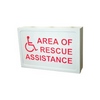 Show product details for ETP-SIGN-L Talk-A-Phone Lighted Area of Rescue Sign