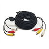 EXT-50B MG Electronics All in One Cable Audio/Video/Power - 50 Ft. - Black