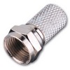 Show product details for F56T-2 Vanco Connector F RG6 Twist-On Nickel 2 Pack