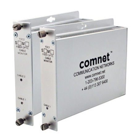 FDC2M Comnet Two Channel Fiber Optic Cable Break Monitor, mm, 2 fiber