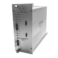 FDX55M2E-B Comnet RS232/422 DB25 Repeater 1310 Nm RTS/CTS Timer Anti-Streaming End Point sm 1 fiber Battery Back-Up