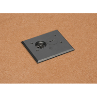 FLBA101BL Arlington Industries 1-Gang Adjustable Non-Metallic Floor Box for New Floors - Black