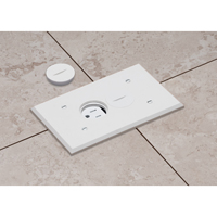 FLBC101W Arlington Industries 1-Gang Non-Metallic Floor Boxes for New Concrete Pours - White