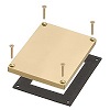 FLBC8508MB Arlington Industries Single Gang Blank Cover with Slotted Cover - Brass
