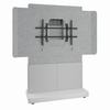 FM-DS-4875FS-AD8W Middle Atlantic Forum Free-Standing 48" (2-Bay) Display Stand for (1) 42" to 55" Display, Light Finish