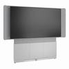 FM-DS-6675FW-ED8W Middle Atlantic Forum Floor-to-Wall Mounted 66" (3 Bay) Display Stand for (1) 80" to 85" Display, Light Finish