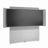 Show product details for FM-DS-6675FW-KD8W Middle Atlantic Forum Floor-to-Wall Mounted 66" (3 Bay) Display Stand for (1) 81" 21:9 Ultra-Wide Display, Light Finish