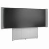 FM-DS-6675FW-LD8W Middle Atlantic Forum Floor-to-Wall Mounted 66" (3 Bay) Display Stand for (1) 105" 21:9 Ultra-Wide Display, Light Finish