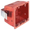 FSR404SRD-25 Arlington Industries Retro Fit 2-Gang Steel Box Red – Pack of 25