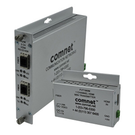 FVR1MI-M Comnet HDMI Multi-Mode Fiber Optic Receiver, Small-Size