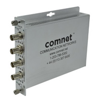 FVR4C4BM4 Comnet Four Channel Digitally Encoded Video Receiver and Contact Closure Over Four Fibers, mm