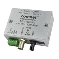 FVT10C1S1-M Comnet Digitally Encoded Video Transmitter and Contact Closure, 10-Bit, sm, 1 fiber