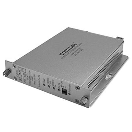 FVTRDM1B Comnet Bi-directional Digitally Encoded Video Receiver or Sync + Data Transceiver, mm, 1 fiber