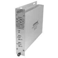 FXA2C1S1A Comnet Bi-directional Audio + Bi-directional Contact Closure, sm, 1 fiber