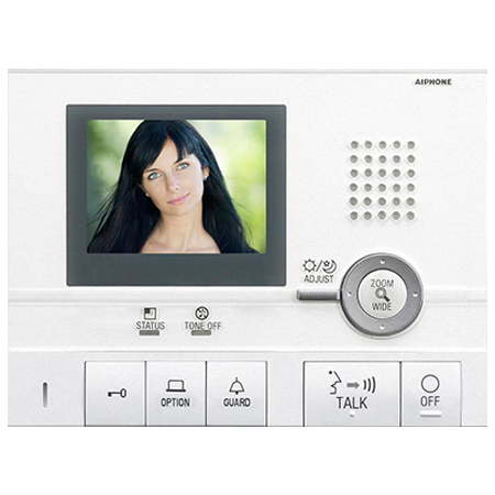 GT-2CS Aiphone Hands-free Color Video Tenant Station w/ Pic. Memory, Suite Security, Internal Communication with GT-2H/HB/HS - Silver-DISCONTINUED