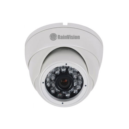 HDEB24-3-W Rainvision 2.8mm 30FPS @ 1080p Outdoor IR Day/Night HD-TVI/HD-CVI/AHD/Analog Eyeball Security Camera 12VDC - White