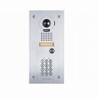 [DISCONTINUED] JK-DVF-AC Aiphone JK Flush mount color vandal door station stainless steel with keypad