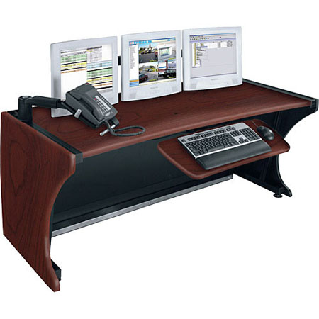 LD-4830DC Middle Atlantic LCD Monitoring Desk, 48 Inch Width, 30 Inch Height, Dark Cherry Finish