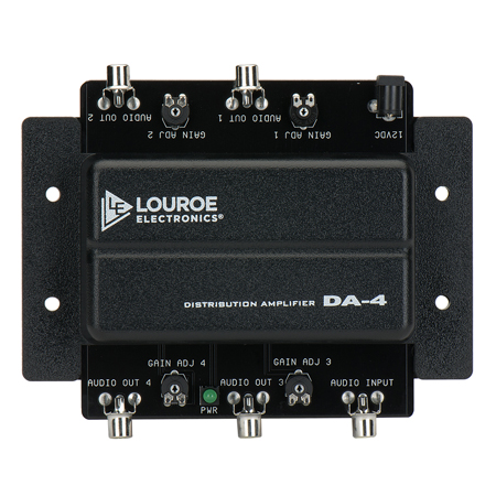 LE-224 Louroe Electronics DA-4 4 Zone Distribution Amplifier