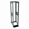 Show product details for R412-3830B Middle Atlantic 38 Space (66 1/2 Inch), 30 Inch Deep Four Post Open Frame Rack, Black Finish, 12-24 Thread