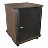 Show product details for RFR-1628TR Middle Atlantic 16 Space Reference Series Rack, 28 In Wide, 28 In Deep, 16 Rack Space, Glass Door, 4 In Casters, Teak Rain