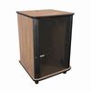 Show product details for RFR-2028TR Middle Atlantic 20 Space Reference Series Rack, 28 In Wide, 28 In Deep, 20 Rack Space, Glass Door, 4 In Casters, Teak Rain