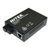 MC712SG-20 Nitek 1000TX to 1000FX Single-Mode Gigabit Fiber Media Converter - Up to 20km over One Fiber 1310T/1550R