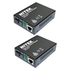 MC712STX2-40 Nitek Fiber Optic Media Converter 40 KM Set - Includes 1 of MC712ST-40 and 1 of MC713ST-40