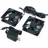 Show product details for MFR-FANKIT-2 Middle Atlantic Mobile Furniture Rack Fan Kit, Includes 2 DC Fans, 50 CFM Total, with Power Supply