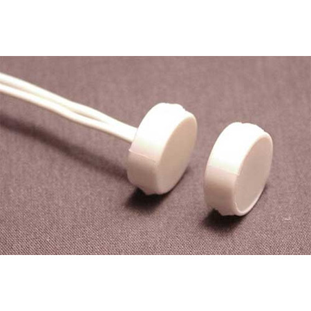 [DISCONTINUED] MINI-DISCFM-WH-10 Tane Alarm MINI DISC Tight Fit Contact .60" X .24" w/Flange .71" - White - 10 Pack