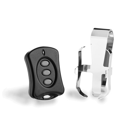 MKFOB Legrand On-Q Three Button Key Wireless Key Fob with Visor Clip - Black