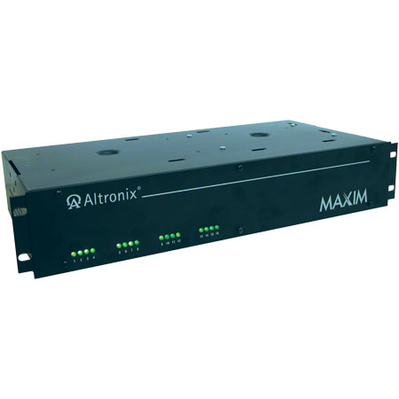 Maxim3RH-DISCONTINUED Altronix Access Power Controller 8 Fuse Protected Outputs 12VDC or 24VDC @ 6 Amp Rack Mount