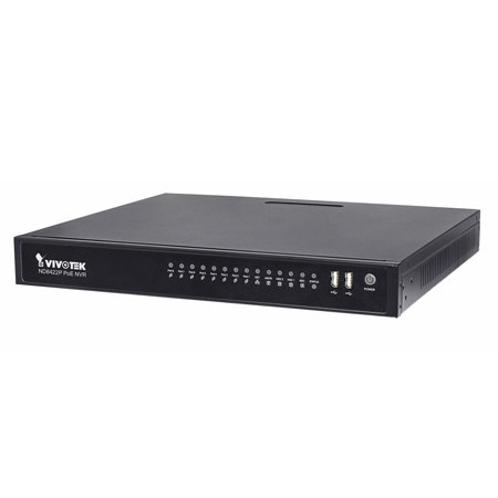 [DISCONTINUED] ND8422P Vivotek 16 Channel NVR 96Mbps Max Throughput w/ 8 Channel PoE Built-In - No HDD