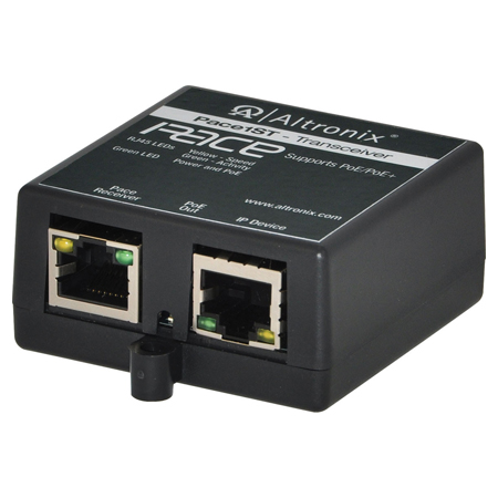 PACE1ST Altronix IP and PoE+ Over Extended Distance CAT5e - mini Transceiver
