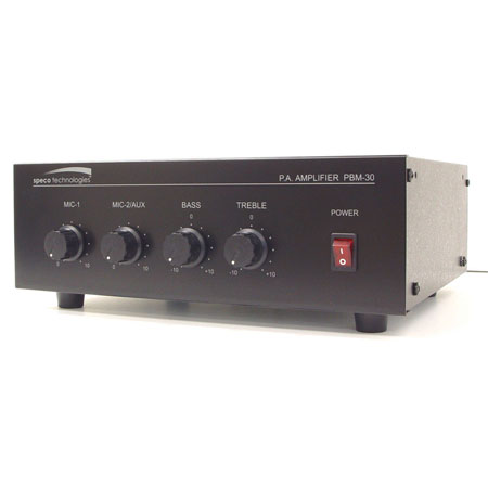 PBM30 Speco Technologies 30W Contractor Series PA Amplifier UL Listed