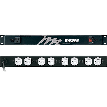 PD-915R Middle Atlantic 9 Outlet, Single 15 Amp Circuit, Surge/Spike Protected Rackmount Power Distribution with 9' Cord